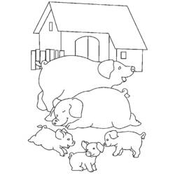 Coloring page: Pig (Animals) #3675 - Free Printable Coloring Pages
