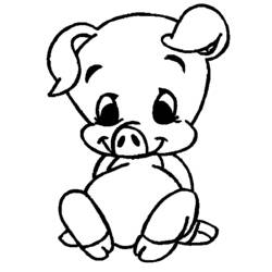 Coloring page: Pig (Animals) #3681 - Free Printable Coloring Pages