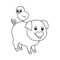 Coloring page: Pig (Animals) #3755 - Free Printable Coloring Pages