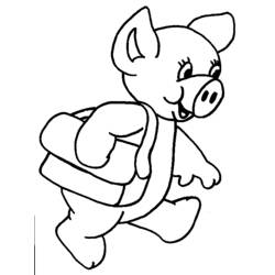 Coloring page: Pig (Animals) #3777 - Free Printable Coloring Pages