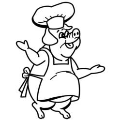 Coloring page: Pork (Animals) #17627 - Free Printable Coloring Pages