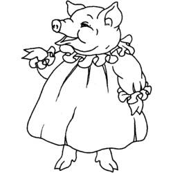 Coloring page: Pork (Animals) #17648 - Free Printable Coloring Pages