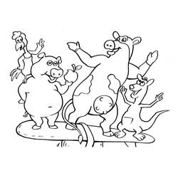 Coloring page: Pork (Animals) #17656 - Free Printable Coloring Pages