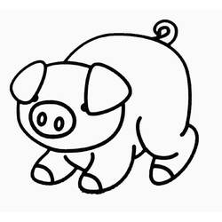 Coloring page: Pork (Animals) #17677 - Free Printable Coloring Pages