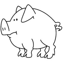Coloring page: Pork (Animals) #17690 - Free Printable Coloring Pages
