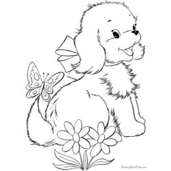 Coloring page: Puppy (Animals) #2911 - Free Printable Coloring Pages