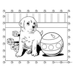Coloring page: Puppy (Animals) #2930 - Free Printable Coloring Pages
