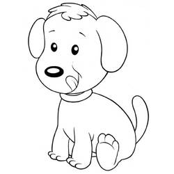 Coloring page: Puppy (Animals) #2943 - Free Printable Coloring Pages