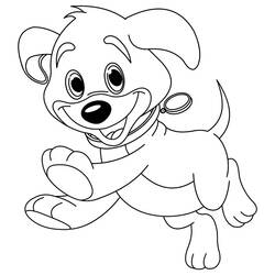 Coloring page: Puppy (Animals) #2949 - Free Printable Coloring Pages