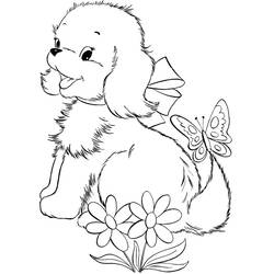 Coloring page: Puppy (Animals) #2971 - Free Printable Coloring Pages
