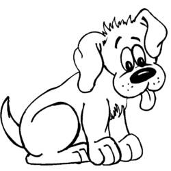 Coloring page: Puppy (Animals) #3073 - Free Printable Coloring Pages