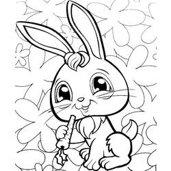 Coloring page: Rabbit (Animals) #9618 - Free Printable Coloring Pages