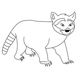 Coloring page: Raccoon (Animals) #19993 - Free Printable Coloring Pages