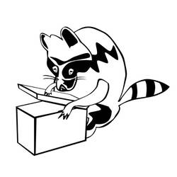 Coloring page: Raccoon (Animals) #19997 - Free Printable Coloring Pages