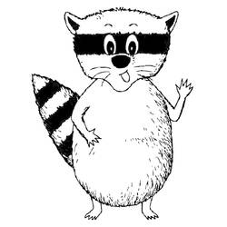 Coloring page: Raccoon (Animals) #20005 - Free Printable Coloring Pages