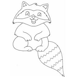 Coloring page: Raccoon (Animals) #20007 - Free Printable Coloring Pages
