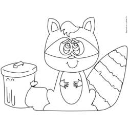 Coloring page: Raccoon (Animals) #20008 - Free Printable Coloring Pages