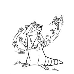 Coloring page: Raccoon (Animals) #20041 - Free Printable Coloring Pages
