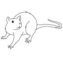 Coloring page: Rat (Animals) #15167 - Free Printable Coloring Pages