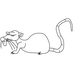 Coloring page: Rat (Animals) #15176 - Free Printable Coloring Pages