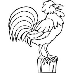 Coloring page: Rooster (Animals) #4172 - Free Printable Coloring Pages