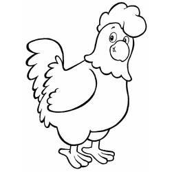 Coloring page: Rooster (Animals) #4197 - Free Printable Coloring Pages