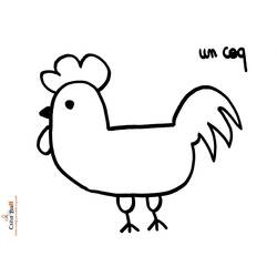 Coloring page: Rooster (Animals) #4268 - Free Printable Coloring Pages