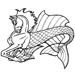 Coloring page: Seahorse (Animals) #18674 - Free Printable Coloring Pages