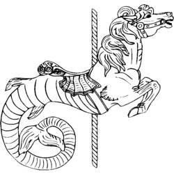 Coloring page: Seahorse (Animals) #18691 - Free Printable Coloring Pages
