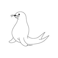 Coloring page: Seal (Animals) #16267 - Free Printable Coloring Pages