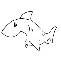 Coloring page: Shark (Animals) #14841 - Free Printable Coloring Pages