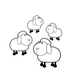 Coloring page: Sheep (Animals) #11444 - Free Printable Coloring Pages