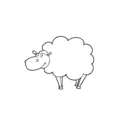 Coloring page: Sheep (Animals) #11454 - Free Printable Coloring Pages