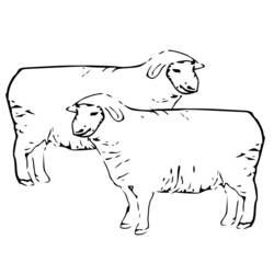 Coloring page: Sheep (Animals) #11476 - Free Printable Coloring Pages