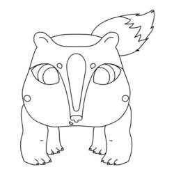 Coloring page: Skunk (Animals) #11209 - Free Printable Coloring Pages