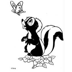 Coloring page: Skunk (Animals) #11212 - Free Printable Coloring Pages