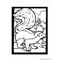 Coloring page: Skunk (Animals) #11290 - Free Printable Coloring Pages