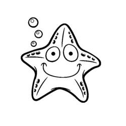 Coloring page: Starfish (Animals) #6795 - Free Printable Coloring Pages