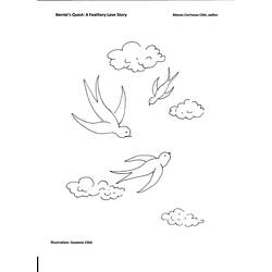 Coloring page: Swallow (Animals) #8819 - Free Printable Coloring Pages