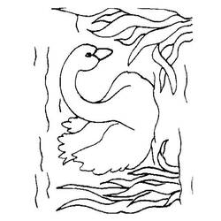 Coloring page: Swan (Animals) #5009 - Free Printable Coloring Pages
