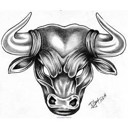 Coloring page: Taurus (Animals) #13851 - Free Printable Coloring Pages