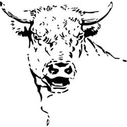 Coloring page: Taurus (Animals) #13854 - Free Printable Coloring Pages