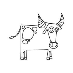 Coloring page: Taurus (Animals) #13874 - Free Printable Coloring Pages