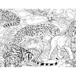 Coloring page: Tiger (Animals) #13711 - Free Printable Coloring Pages