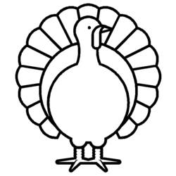 Coloring page: Turkey (Animals) #5297 - Free Printable Coloring Pages