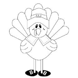 Coloring page: Turkey (Animals) #5305 - Free Printable Coloring Pages