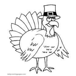 Coloring page: Turkey (Animals) #5309 - Free Printable Coloring Pages