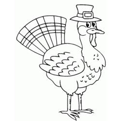 Coloring page: Turkey (Animals) #5332 - Free Printable Coloring Pages