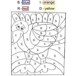 Coloring page: Turkey (Animals) #5381 - Free Printable Coloring Pages