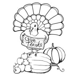 Coloring page: Turkey (Animals) #5405 - Free Printable Coloring Pages